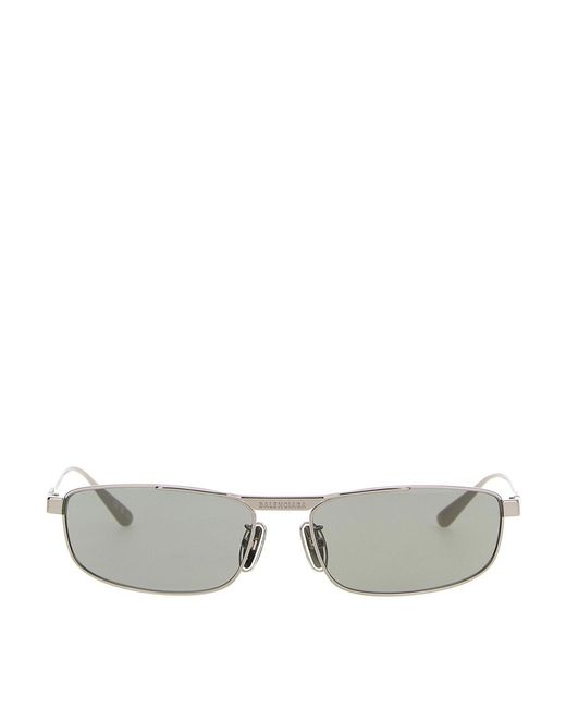 Balenciaga Gray Tag 30 Rectangle Sunglasses
