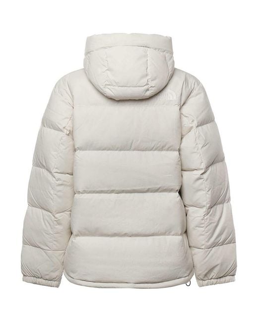 The North Face Gray Himalayan Down Parka With Logo for men