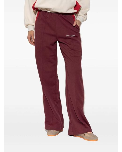 Palm Angels Red Burgundy Track Pants