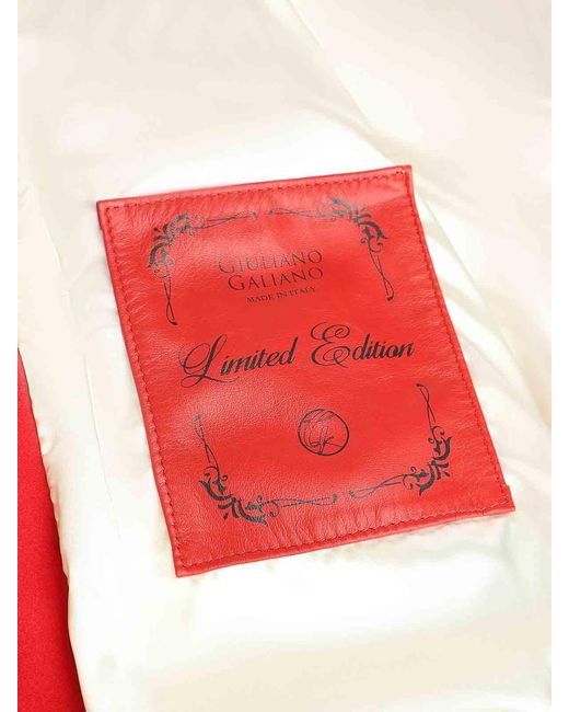 Giuliano Galiano Red Varsity Bomber Jacket for men