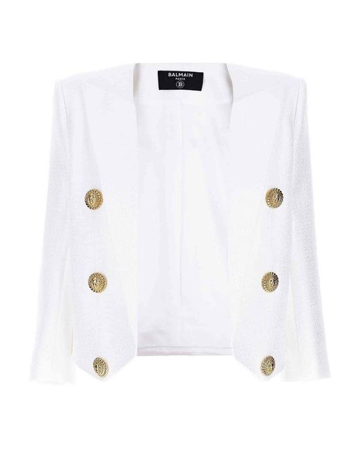 Balmain White Blazers