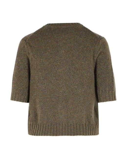 Khaite Green Nora' Cashmere Cardigan
