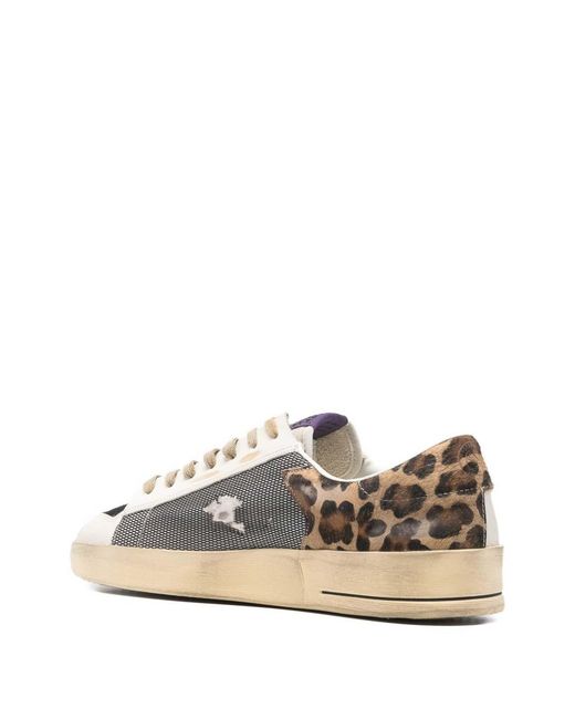Golden Goose Deluxe Brand Natural Stardan Leather Sneakers for men