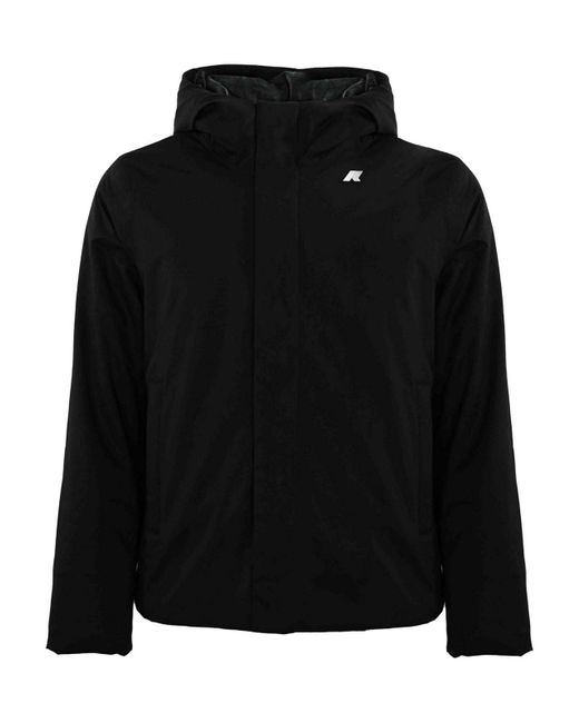 K-Way Black Jacko Marmotta Jacket for men