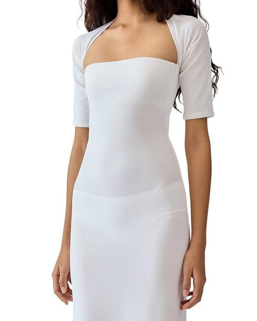 Jacquemus White The Robe Bolero