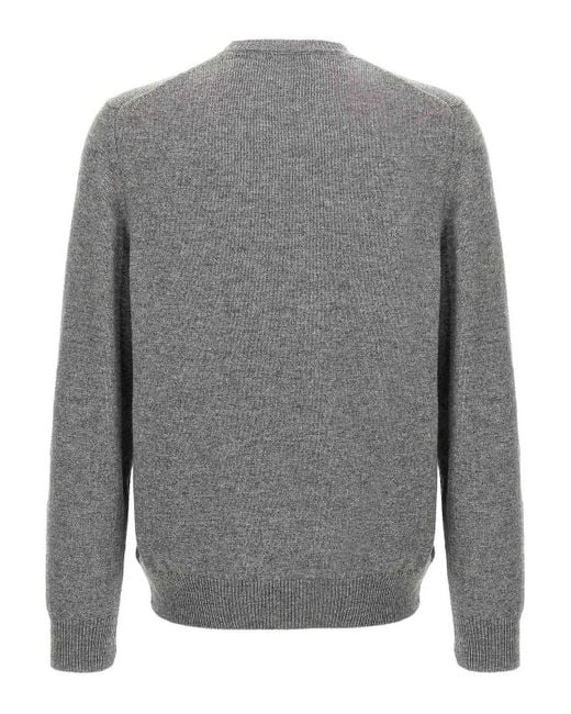 Zanone Gray Wool Sweater for men