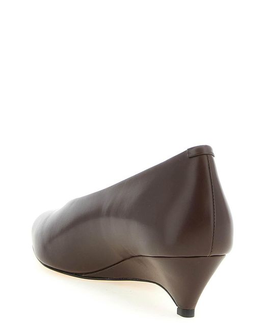 Jil Sander Brown Arc' Pumps