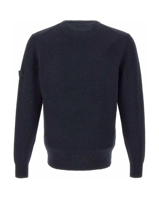 Peuterey Blue Sweater With Application for men