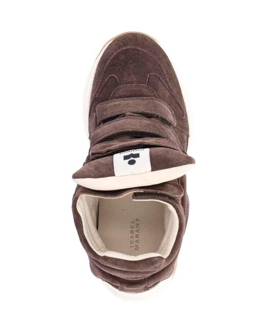 Isabel Marant Brown Balskee Wedge Sneakers