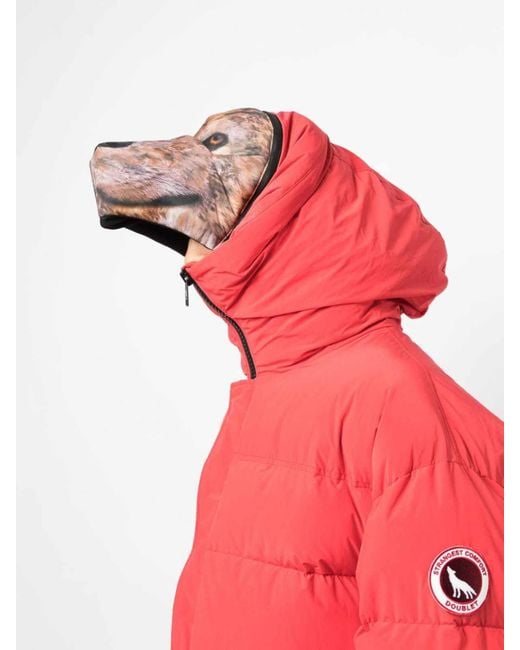 Doublet Red Short Down Jacket for men