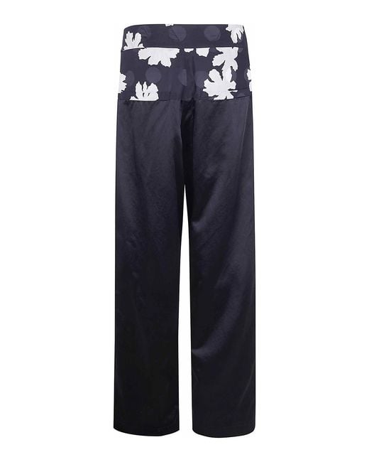 Dries Van Noten Blue Pablo Bicolor Trousers for men
