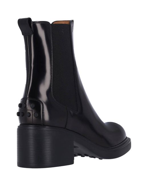 Tod's Black Chelsea Boots
