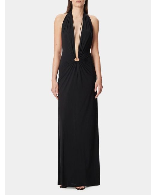 Amazuìn Black Jersey Long Dress