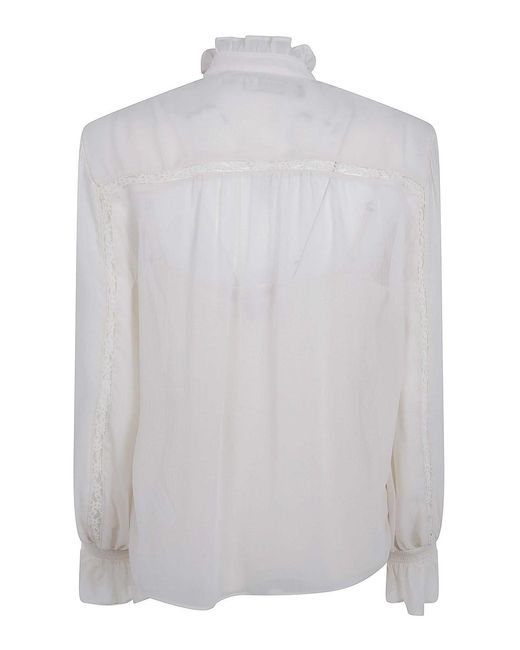Ralph Lauren White Woven Blouse Shirt