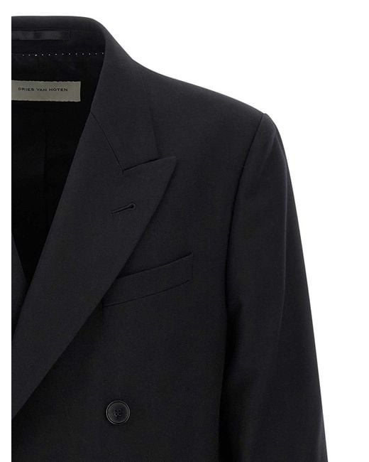 Dries Van Noten Black Buforden Blazer for men