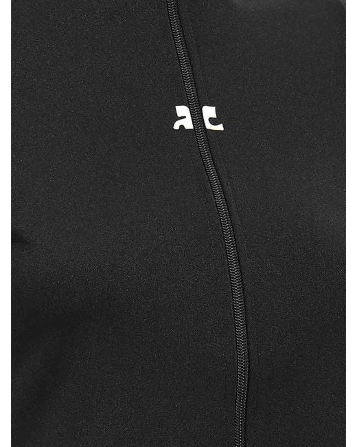 Courreges Black Polyester Top