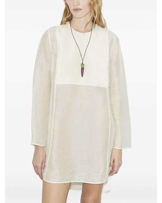 Tory Burch White Linen Tunicas
