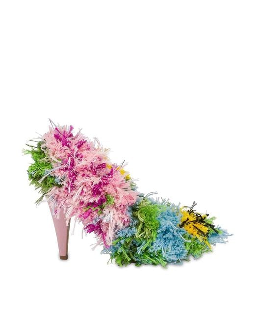 Moschino Pink Flower Power Pump
