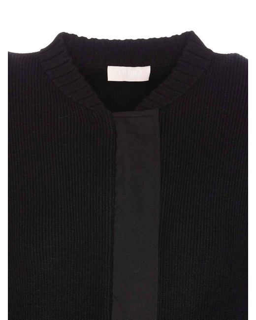 Liu Jo Black Zipped Sweater