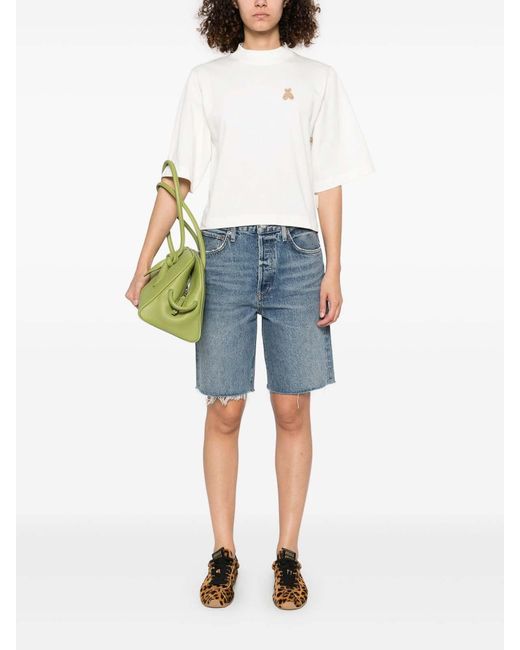 Palm Angels White T-Shirt Mini Bear