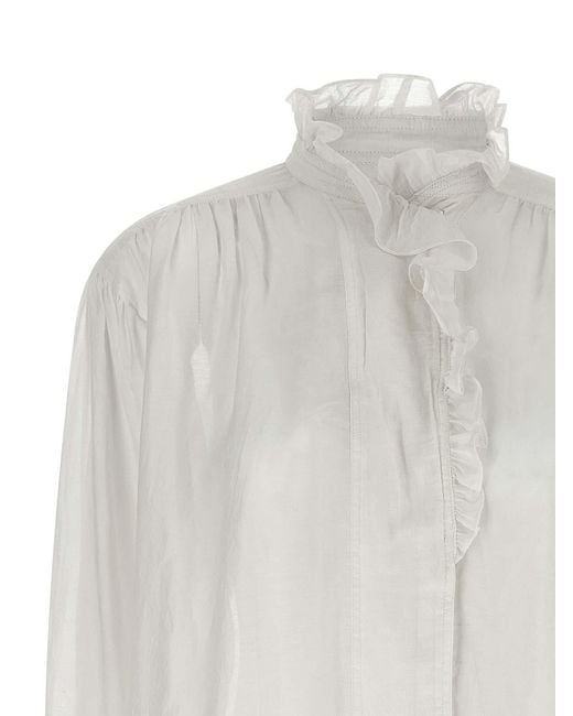 Isabel Marant White Pamias" Top