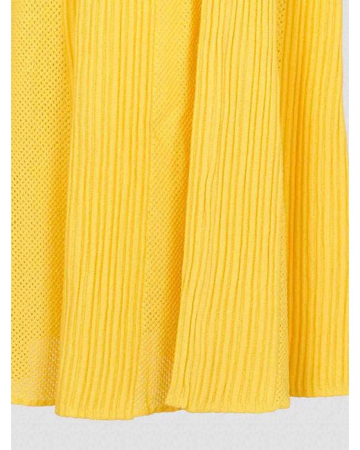 Gabriela Hearst Yellow Wool Eula Skirt