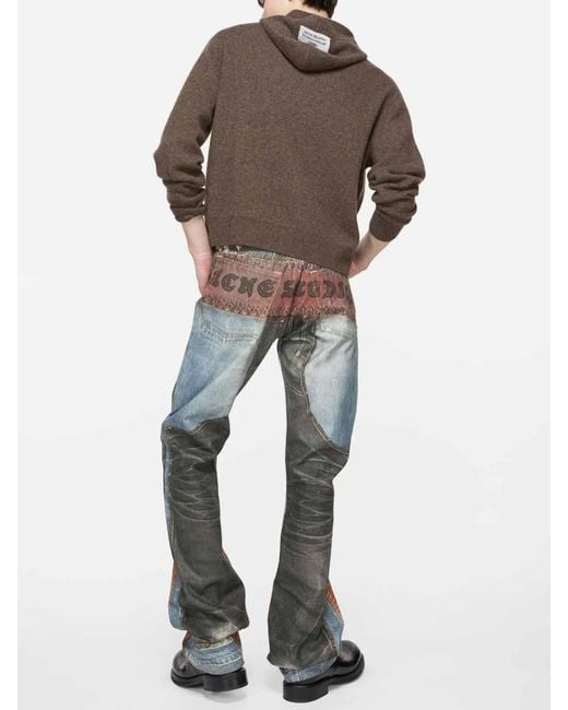 Acne Brown Cashmere Hooded Sweater
