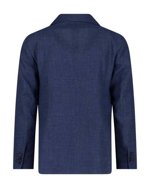 Tagliatore Blue Double-Breasted Blazer for men