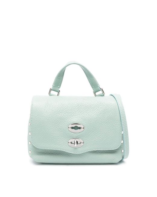 Zanellato Blue Baby Postina Daily Leather Handbag