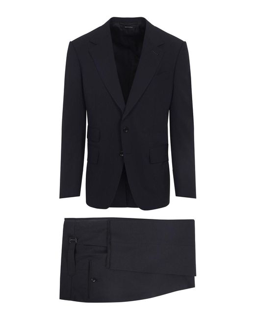 Tom Ford Blue Wool Suit for men