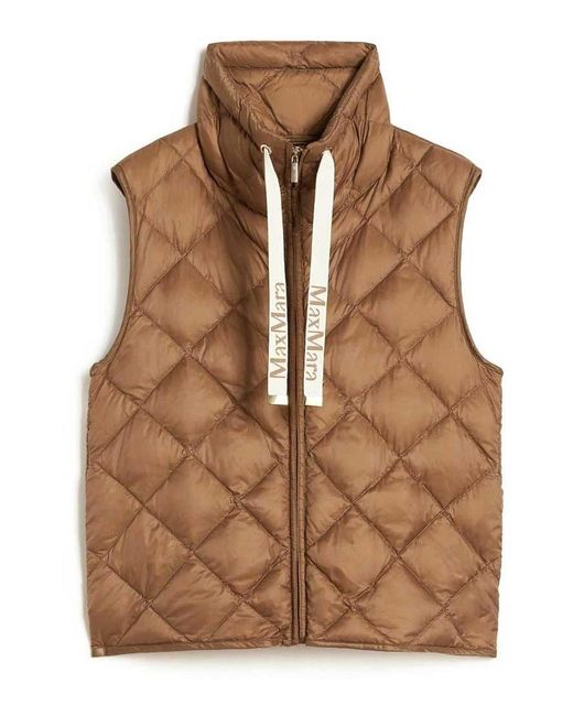 Max Mara Brown Padded Vest