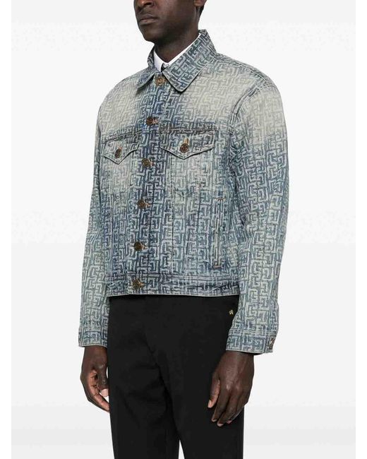 Balmain Blue Denim Jacket for men