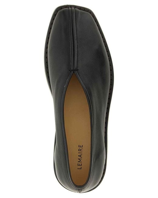 Lemaire Black Piped Slippers for men