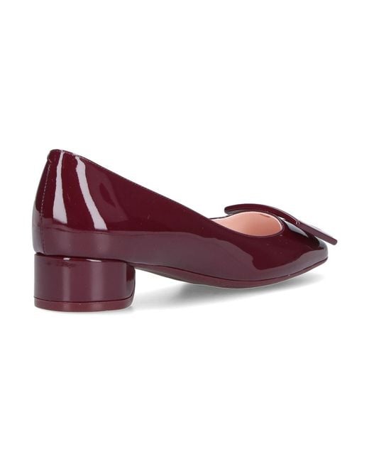 Roger Vivier Purple U Look Ballet Flats