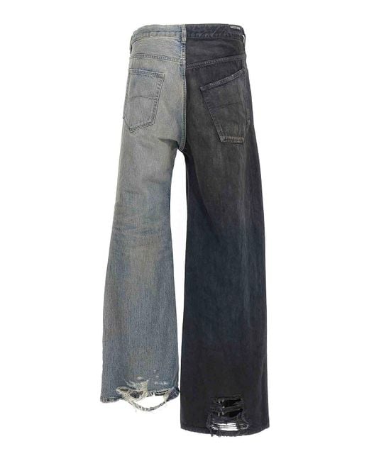 Balenciaga Gray Fifty-Fifty Jeans