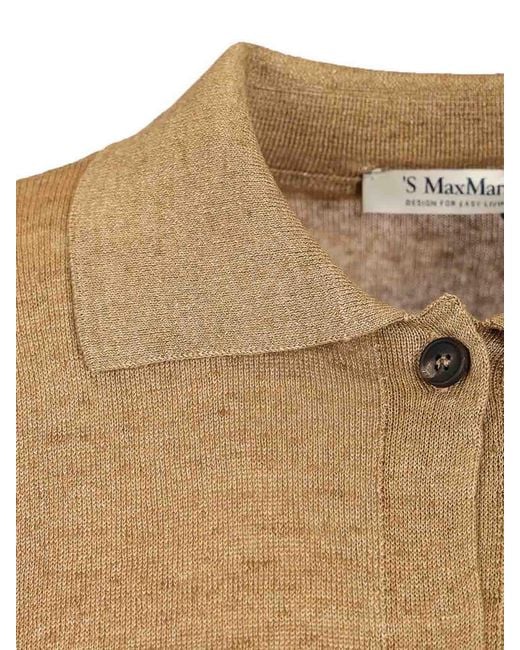 Max Mara Natural Linen Cardigan