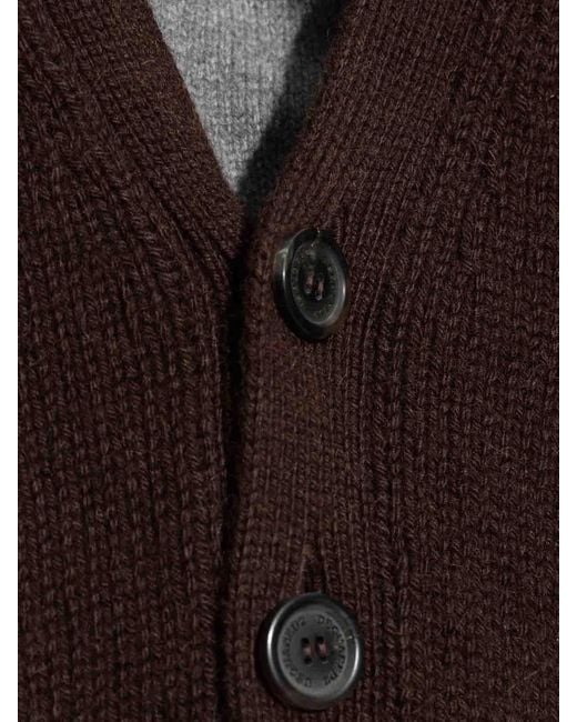 DSquared² Black Wool Cardigan