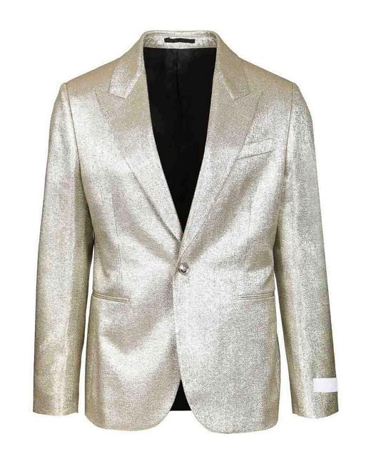 Versace Metallic Lurex Evening Blazer for men