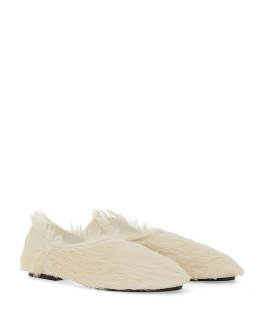 Jil Sander Natural Loafers