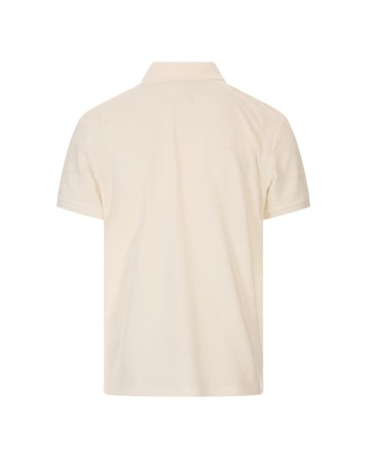 Moncler Natural Ss Polo for men