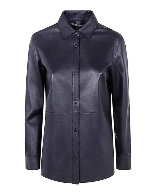 THE JACK AND JACKIE LEATHERS Blue Avril Shirt
