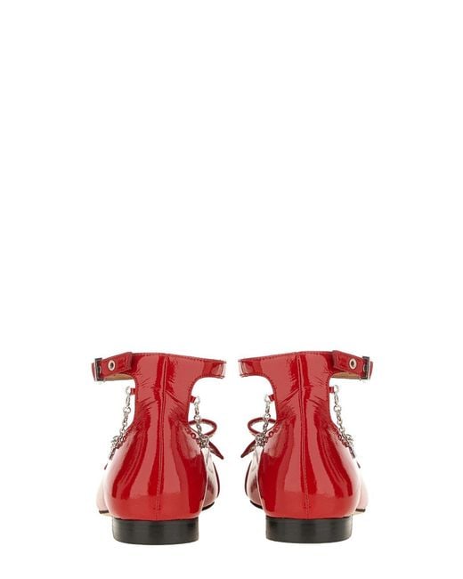 Ganni Red Flats