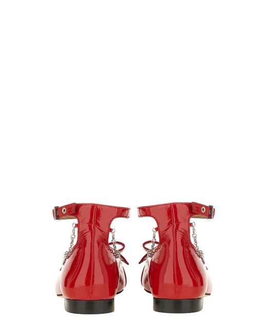 Ganni Red Flats