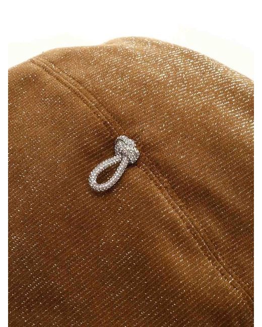 Helen Kaminski Brown Hat51710 Almond Sparkle