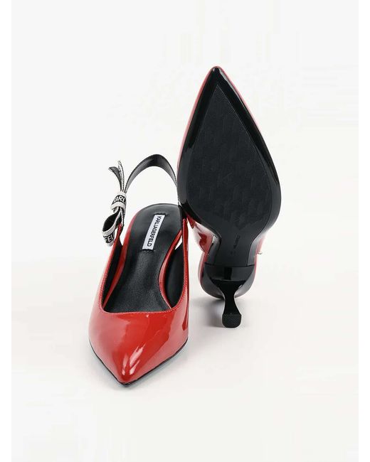 Karl Lagerfeld Red Sienna Ribbon Sling