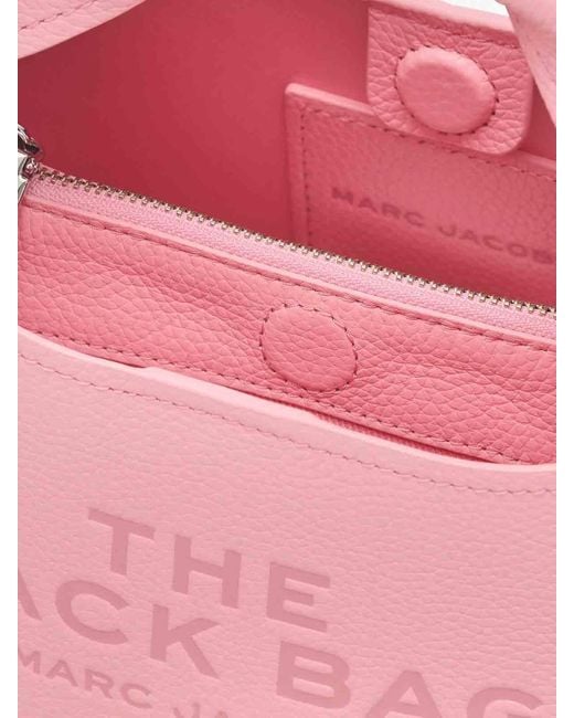 Marc Jacobs Pink The Mini Sack Leather Tote Bag