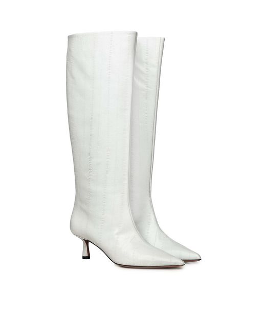 Giuliano Galiano White Jane Boots
