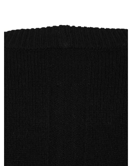 Rick Owens Black Crew Neck Sweater for men