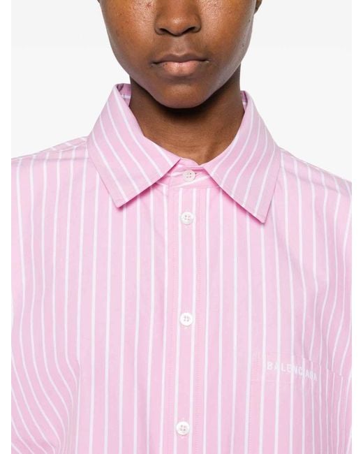 Balenciaga Pink Oversize Shirt
