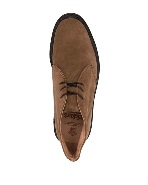 Tricker's Brown Suede Lace-Ups for men